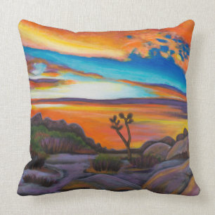 Coussin Arbre de Joshua au coucher du soleil