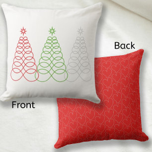 Coussin Arbre de Noël d'amour infini - MultiColor - RedB