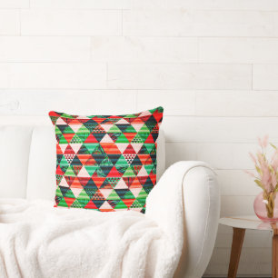 Coussin Arbre de Noël design plein de couleurs lancer orei