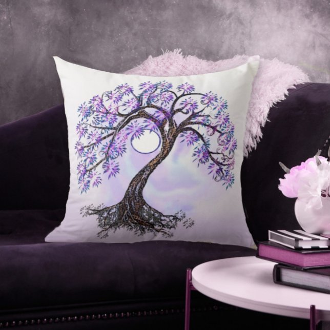 Coussin Arbre de vie de lavande (Créateur téléchargé)
