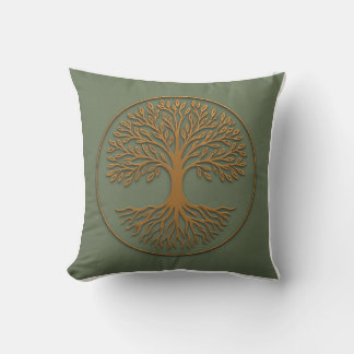 Coussin Arbre de vie Géométrie sacrée Jeu d'oreiller