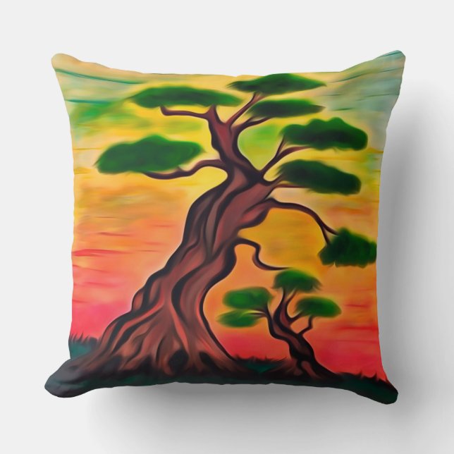 Coussin Arbres à âme (Recto)