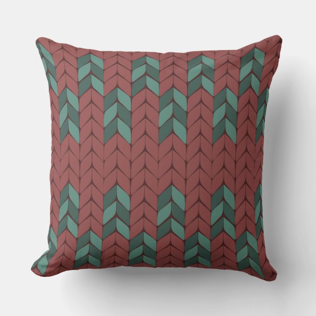 Coussin Arbres de Noël confits (Recto)