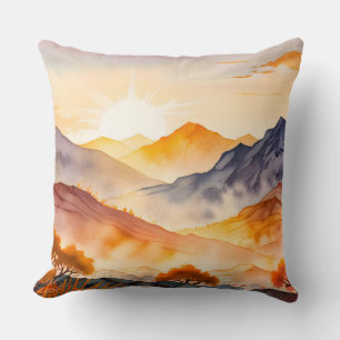Coussin Arbres ensoleillés et vallées ombragées