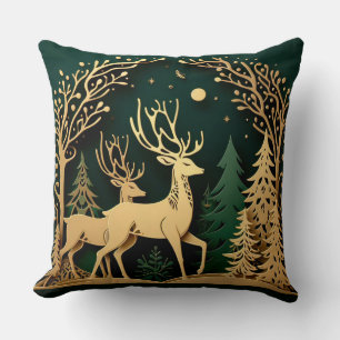 Coussin Arc de la Forêt Enchantée – Renne Doré