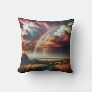 Coussin arc-en-ciel Abstrait ✨