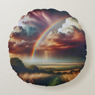 Coussin arc-en-ciel Abstrait ✨