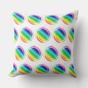 Coussin Arc-en-ciel Pois Cercle soleil été