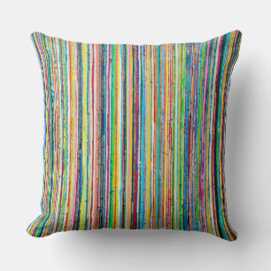 Coussin Arc-en-ciel Rouleau 20 x 20 Cotton Jeu d'oreiller