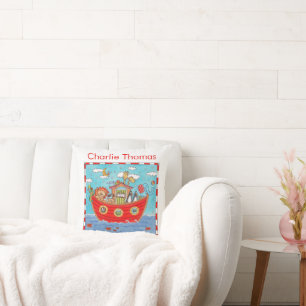 Coussin Arche de Noé personnalisée