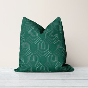 Coussin Arches Art Déco Coquille moderne élégante vintag