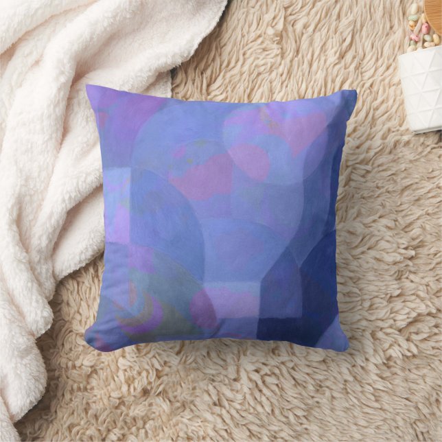 Coussin Arches de minuit - Indigo Géométrie Abstraite (Couverture)