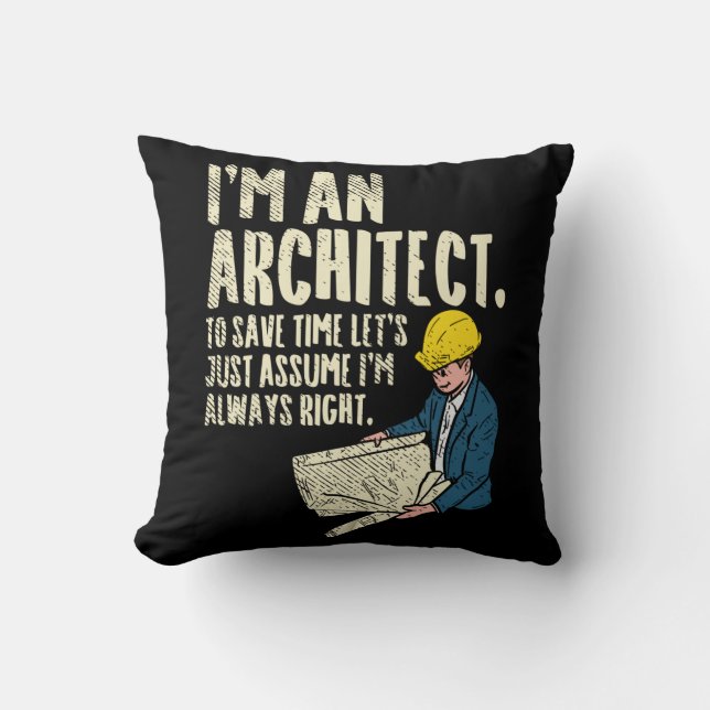 Coussin Architect - I'm (Recto)