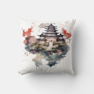 Coussin Architecture traditionnelle chinoise - Pagode anci