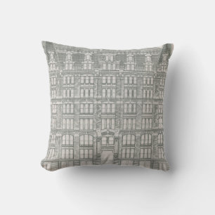 Coussin Architecture vintage, Delaware & Hudson Canal Co.