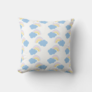 Coussin Arcs-en-ciel Whimiscal Rayons à main dessinés colo