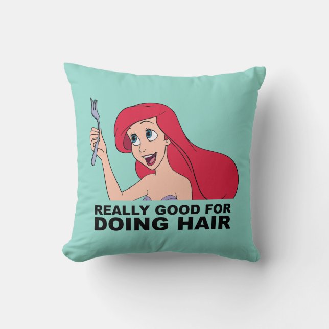 Coussin Ariel | Vraiment bon pour faire des cheveux (Recto)