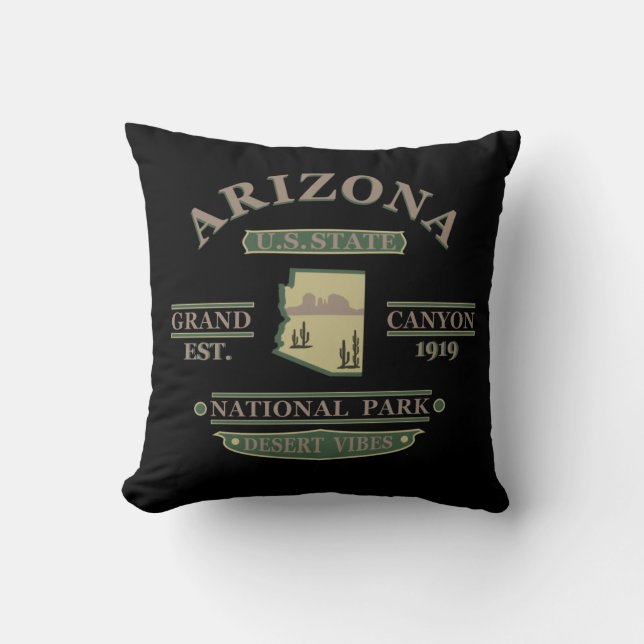 Coussin Arizona Etat Sedona Parc national grand canyon (Recto)