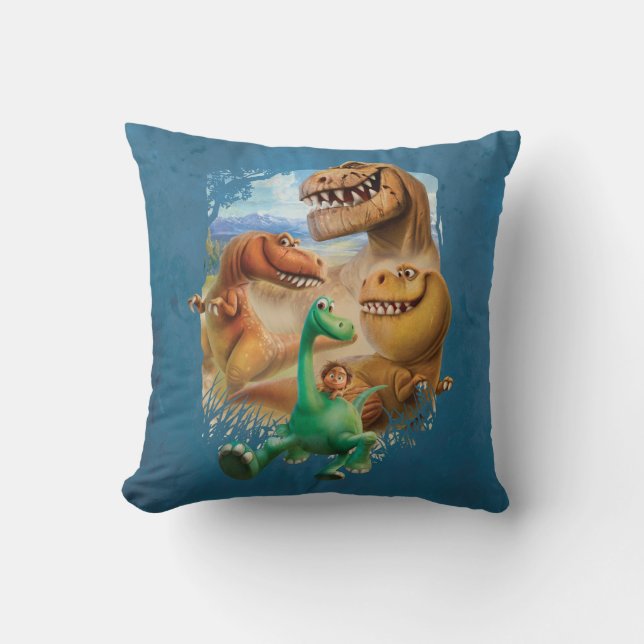 Coussin Arlo, Spot et Ranchers en forêt (Recto)