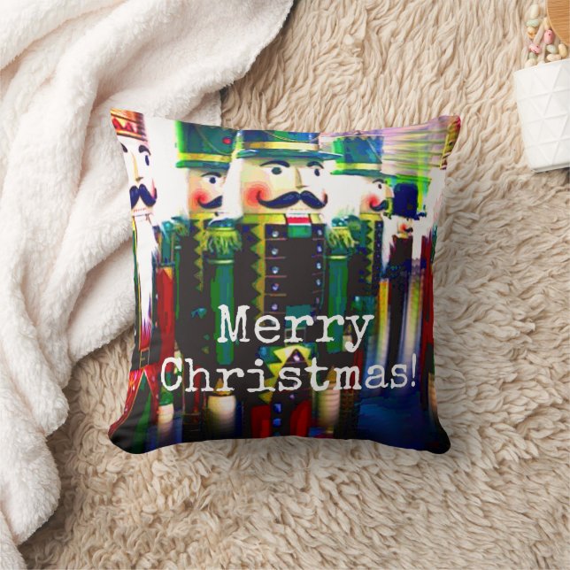 Coussin Armée de Noisettes Fêtes de Noël saisonnières (Couverture)