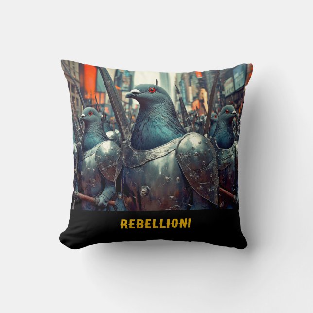 Coussin Armée de Pigeons (Recto)