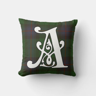 Coussin Armstrong Clan Tartan Monogramme