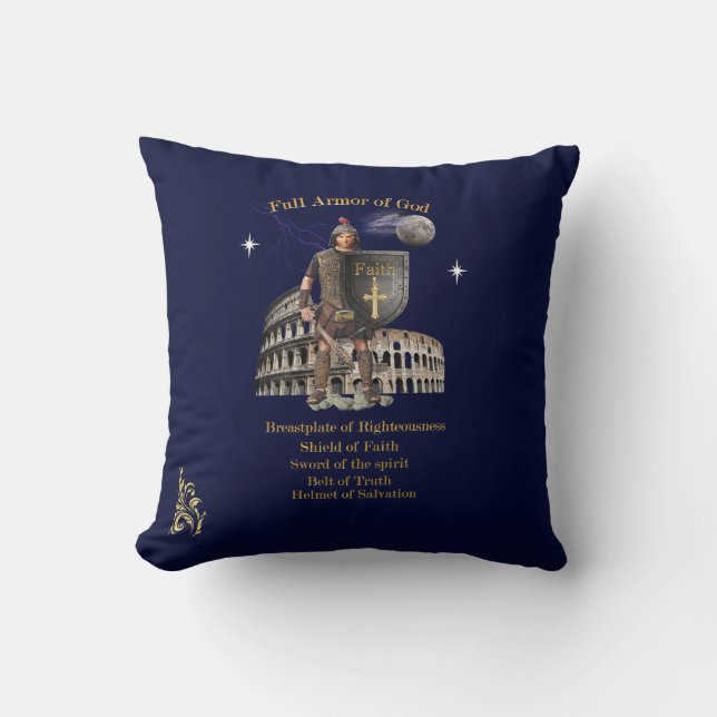 Coussin Armure complète de DIEU (Recto)