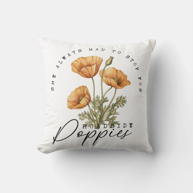 Coussin Arrêtez Pour Les Pépites Du Côté De La Route (Recto)