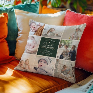 Coussin Arrière-grand-papa 'le plus aimé' Photophore en fo