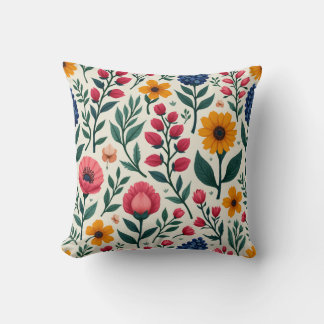 coussin arrière - plan à fleurs