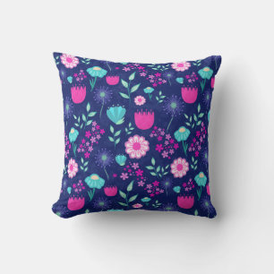 Coussin Arrière - plan à motif floral mignon