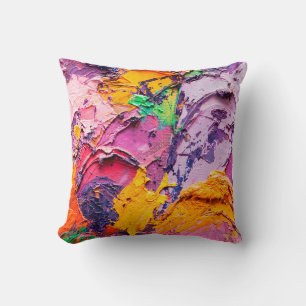 Coussin arrière - plan artistique Abstrait. Peinture à l'h