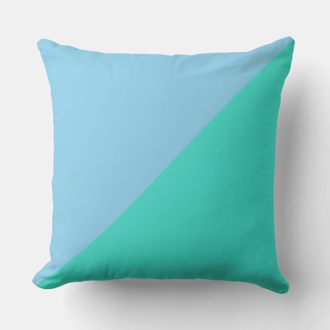 Coussin Arrière - plan bleu bleu turquoise et bleu bleu bl (Recto)