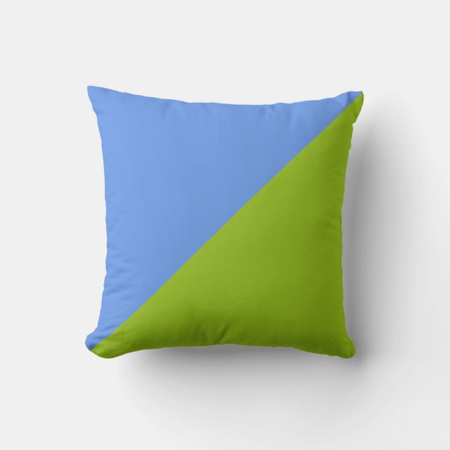 Coussin Arrière - plan bleu clair et vert (Recto)