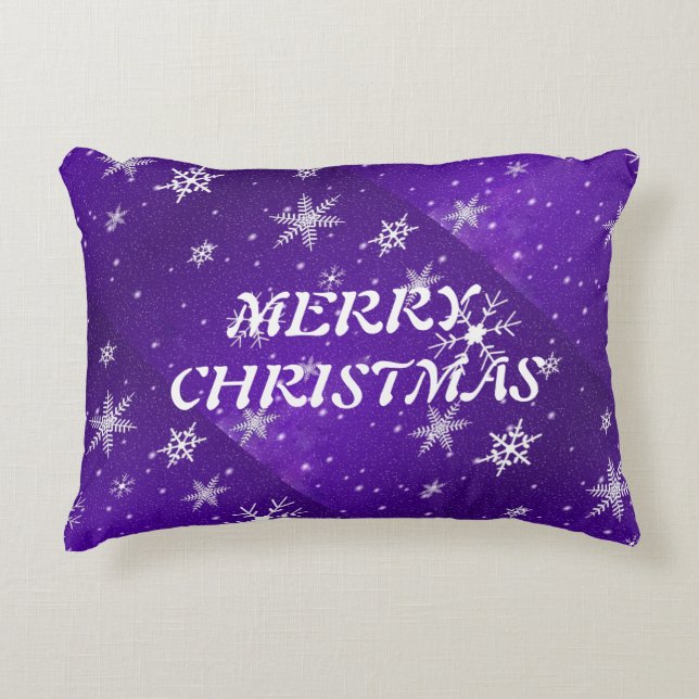 Coussin Arrière - plan bleu violet blanc (Devant)