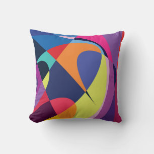 Coussin Arrière - plan coloré Abstrait style fluid