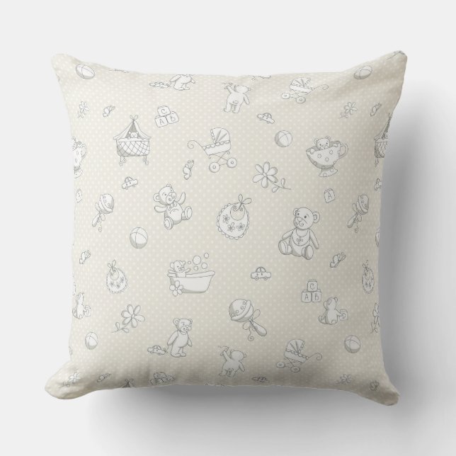 Coussin Arrière - plan de bébé (Recto)