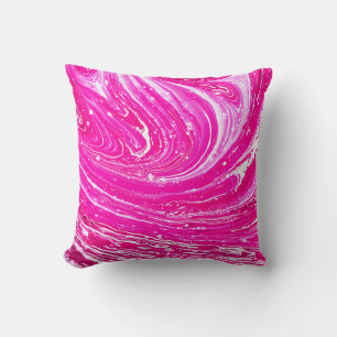 Coussin Arrière - plan de peinture rose mixte