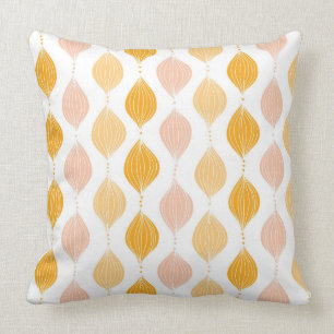 Coussin Arrière - plan d'or abstrait de motif d'ogee