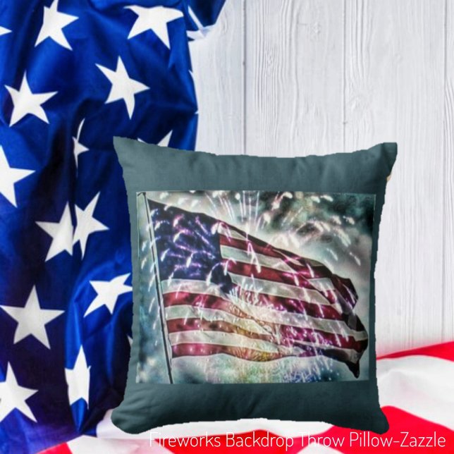 Coussin Arrière-plan Fireworks (Créateur téléchargé)