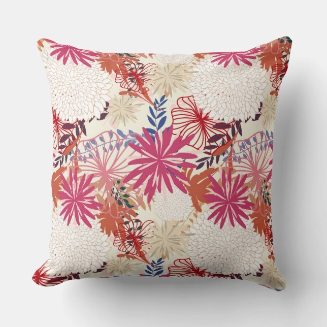 Coussin Arrière - plan floral 3 (Recto)