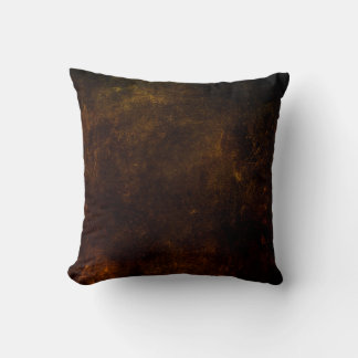 Coussin arrière - plan grunge Brown, texture noire artisti