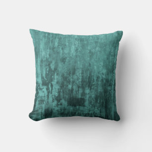 Coussin Arrière - plan habby, couleur turquoise, grunge, l