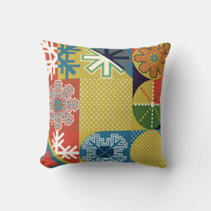 Coussin Arrière - plan local plat simple de géométrie mult