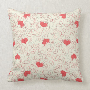 Coussin Arrière - plan mignon de coeurs