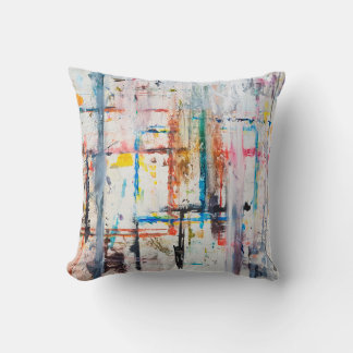 Coussin Arrière - plan moderne coloré.art, contemporain, m