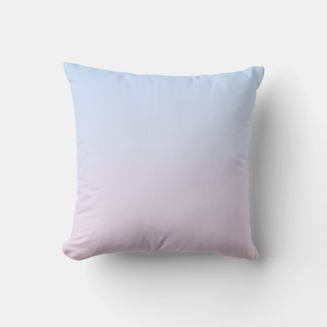 Coussin Arrière - plan rose pâle et bleu dégradé (Recto)