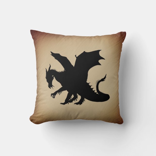 Coussin Arrière - plan rustique Black Dragon (Recto)
