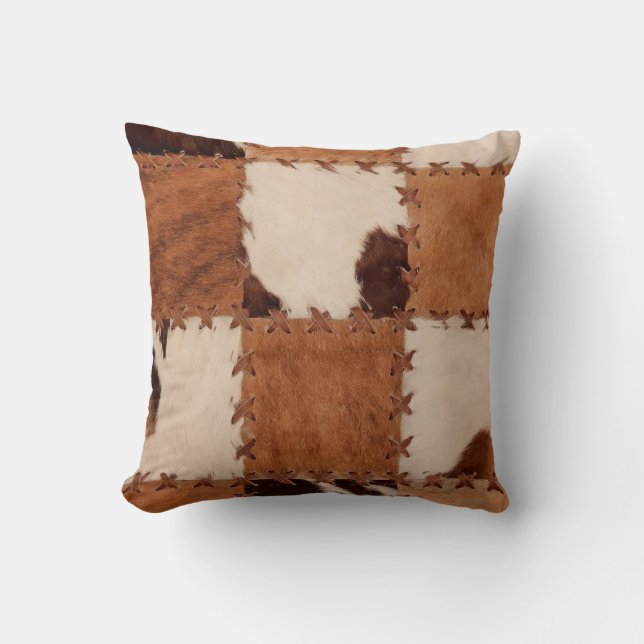 Coussin Arrière - plan texturé en cuir gros plan. (Recto)