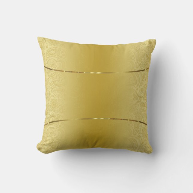 Coussin Arrière - plan texturé or brillant accents or (Recto)